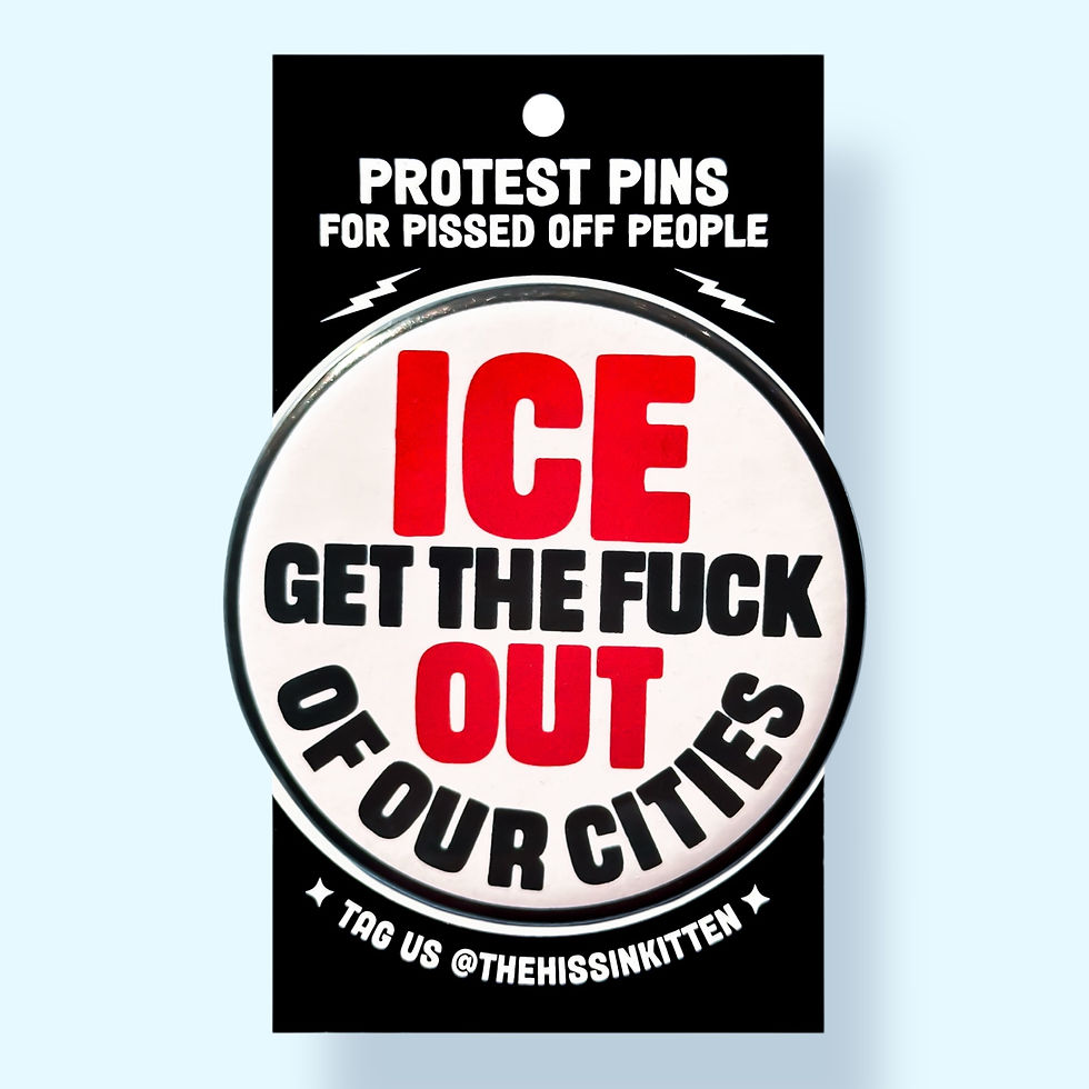Thumbnail: ICE GET THE FUCK OUT (Pinback Button or Magnet!)