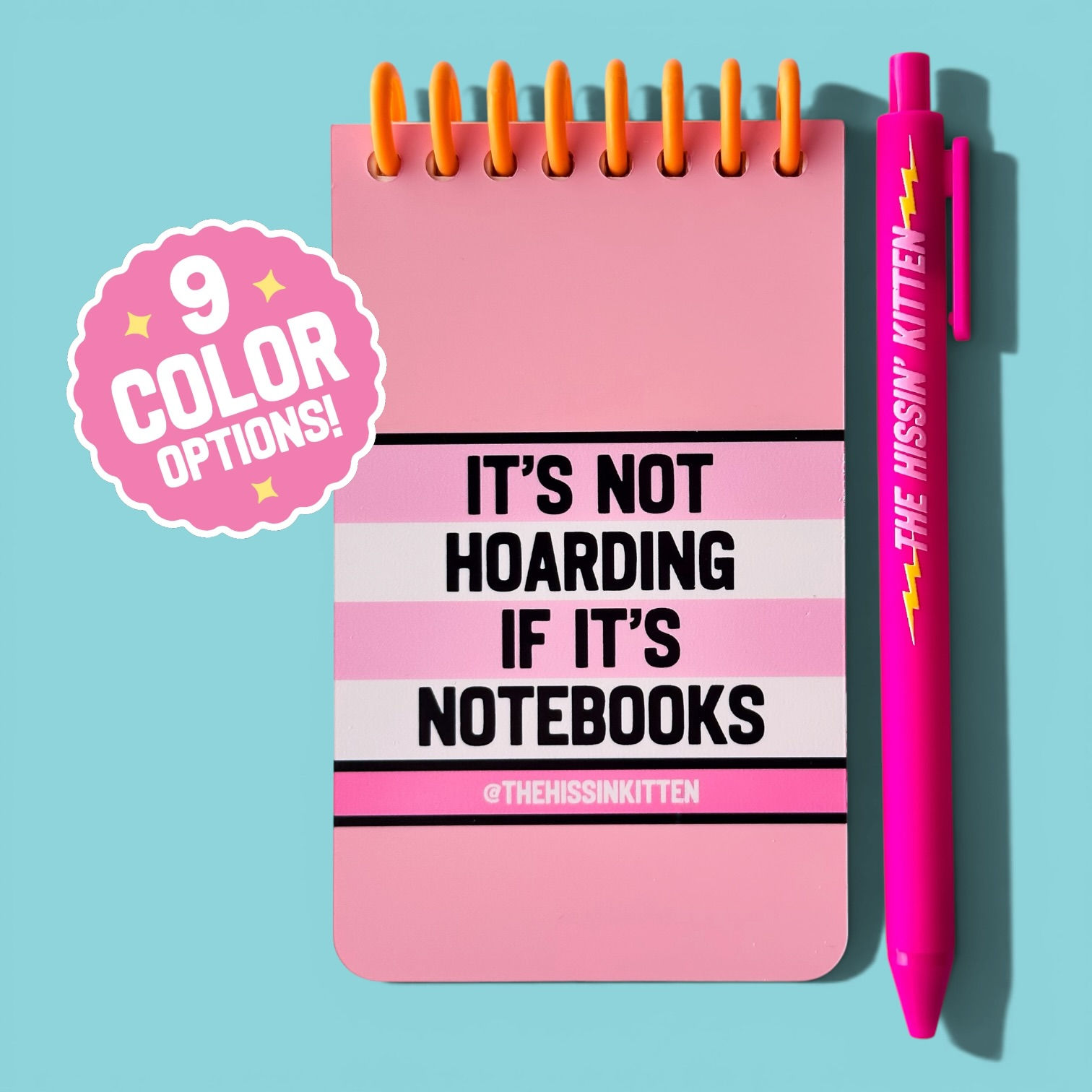 IT'S NOT HOARDING IF IT'S NOTEBOOKS - Letter Board Notebook and Pen Set