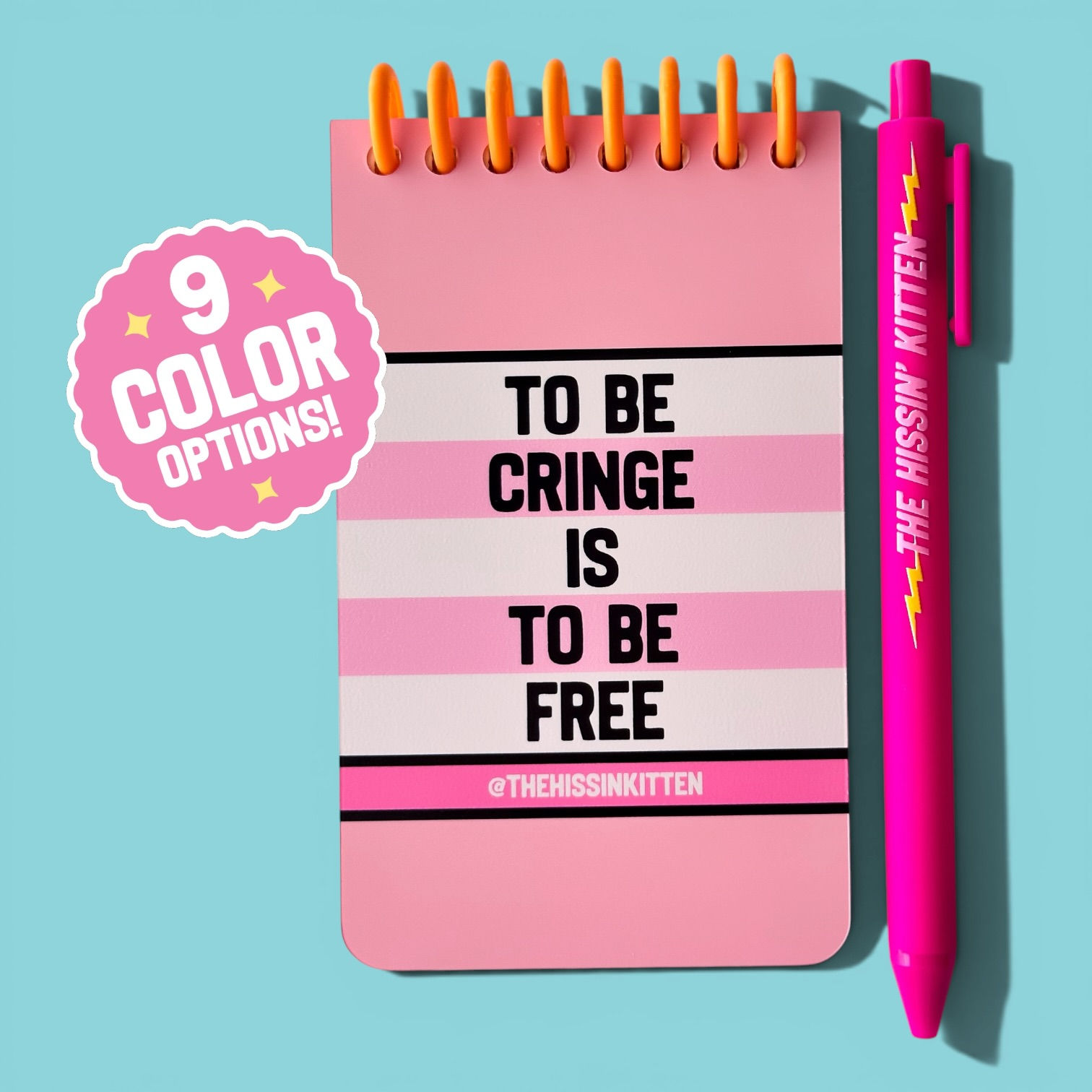 TO BE CRINGE IS TO BE FREE - Letter Board Notebook and Pen Set