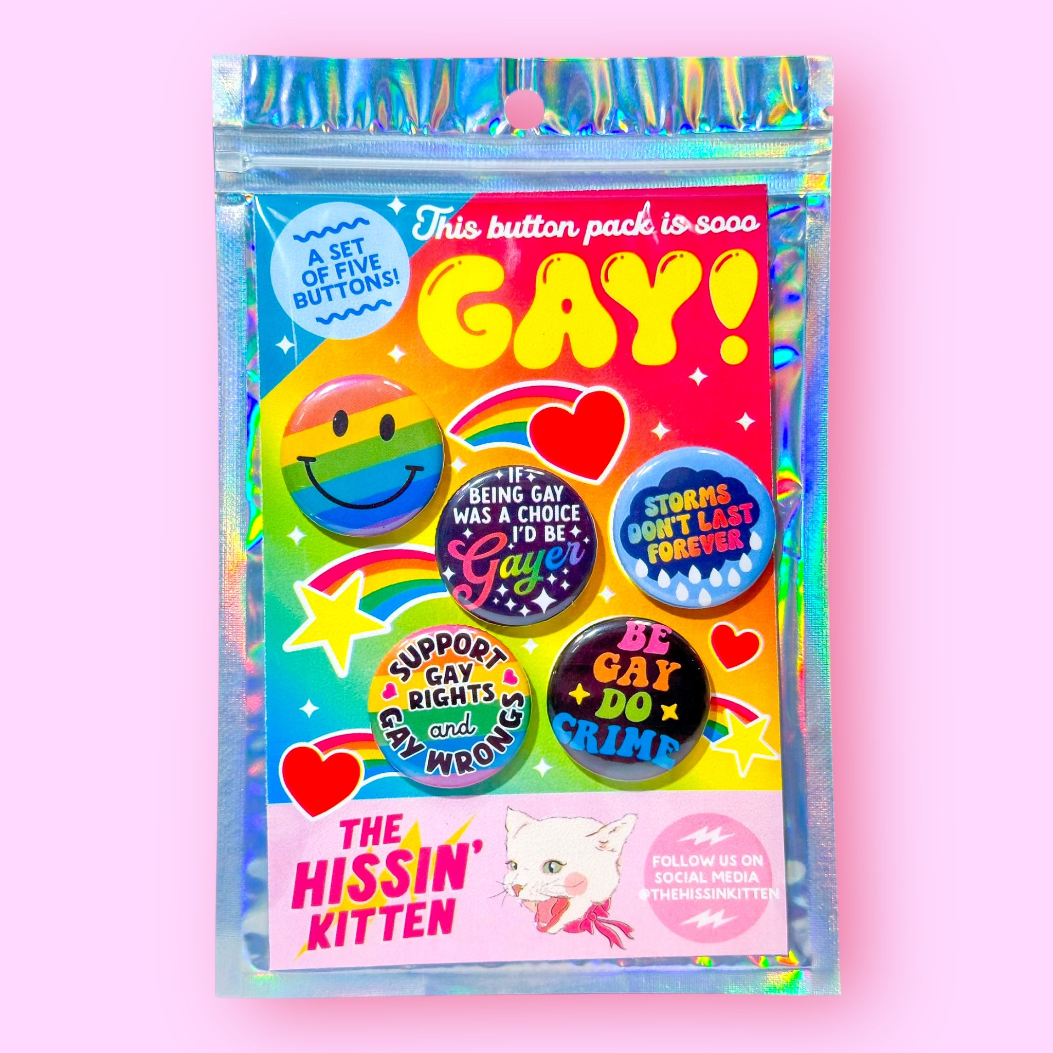 The Gayest Pack! (Pinback Buttons or Magnets)