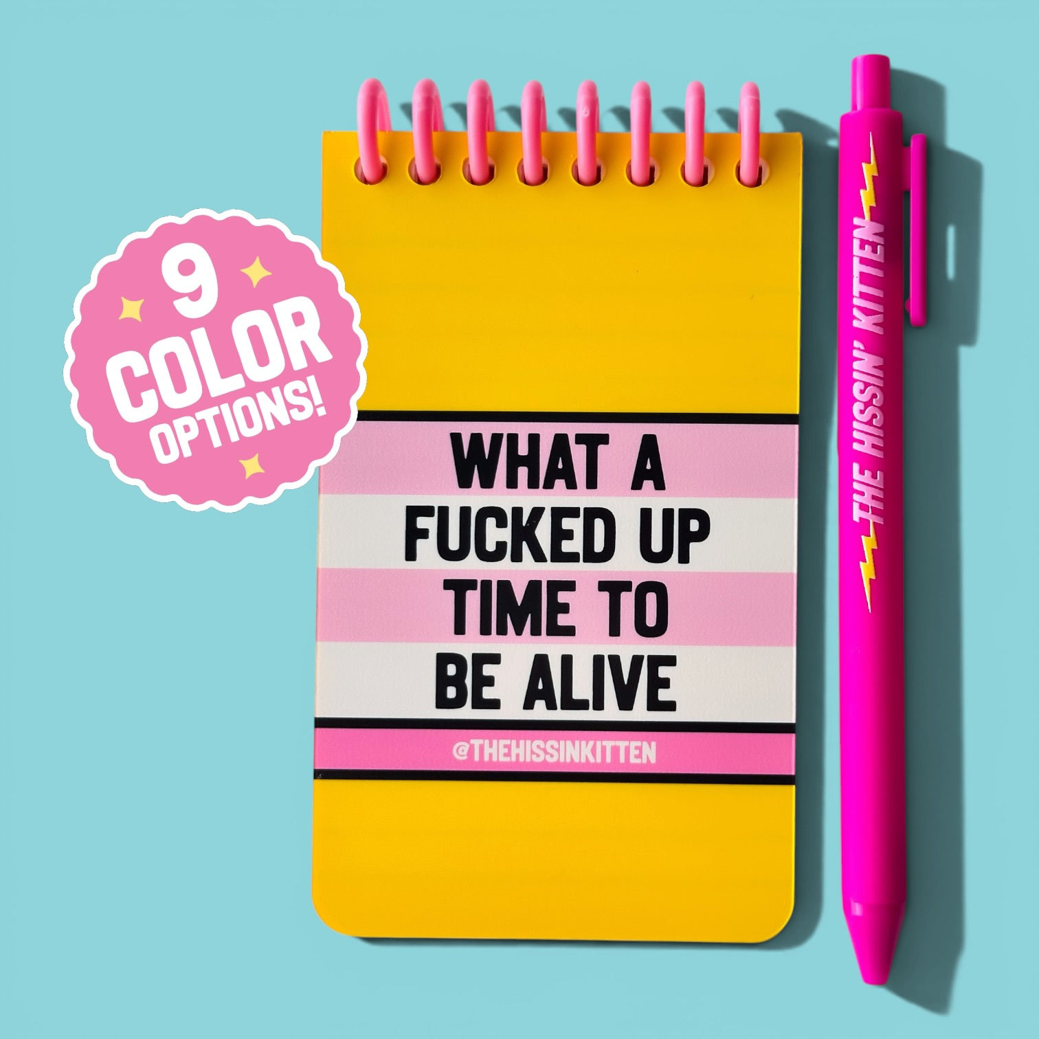 WHAT A FUCKED UP TIME TO BE ALIVE - Letter Board Notebook and Pen Set