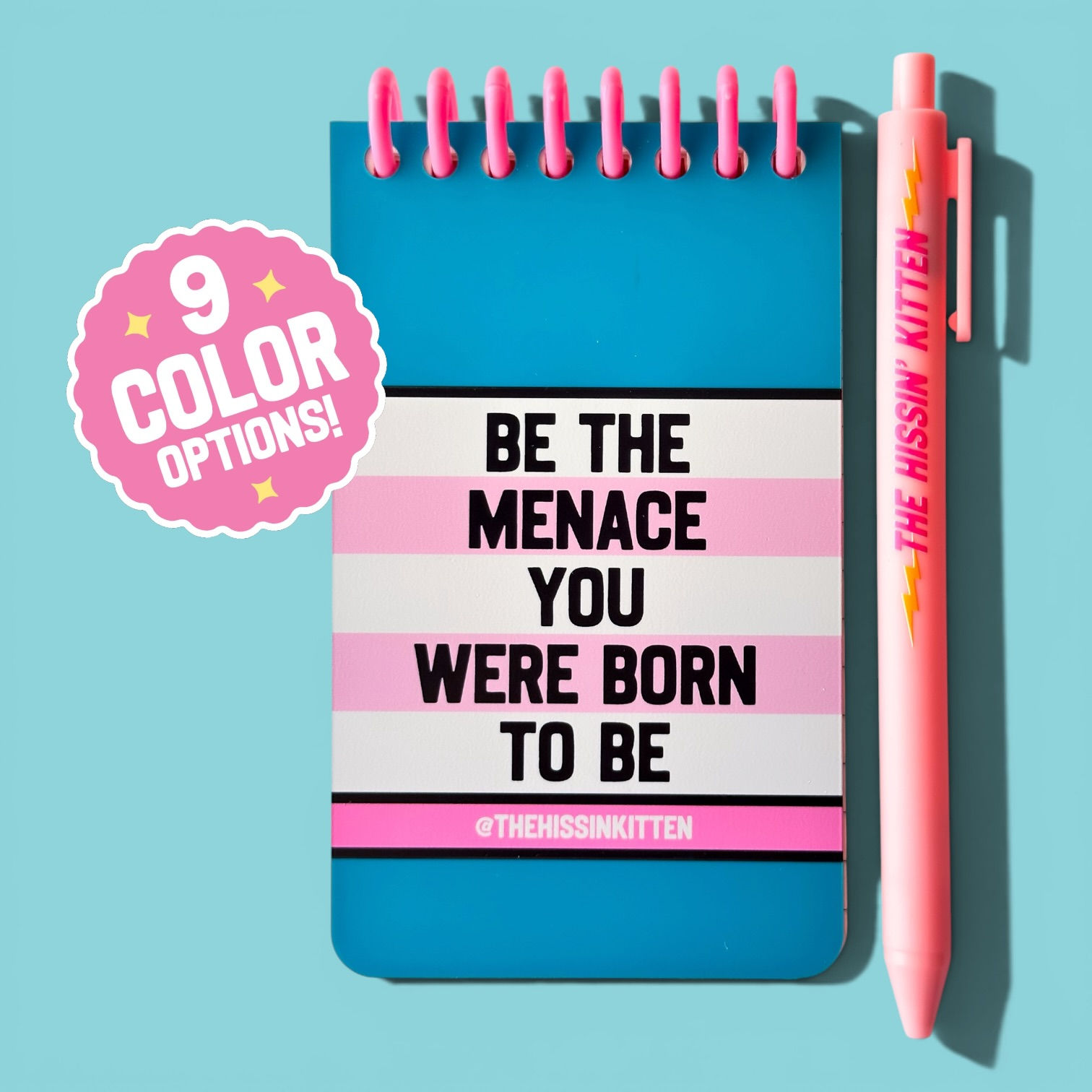 BE THE MENACE - Letter Board Notebook and Pen Set