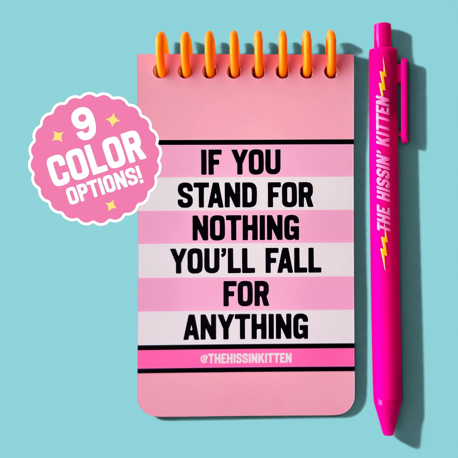 IF YOU STAND FOR NOTHING - LetterBoard Notebook and Pen Set