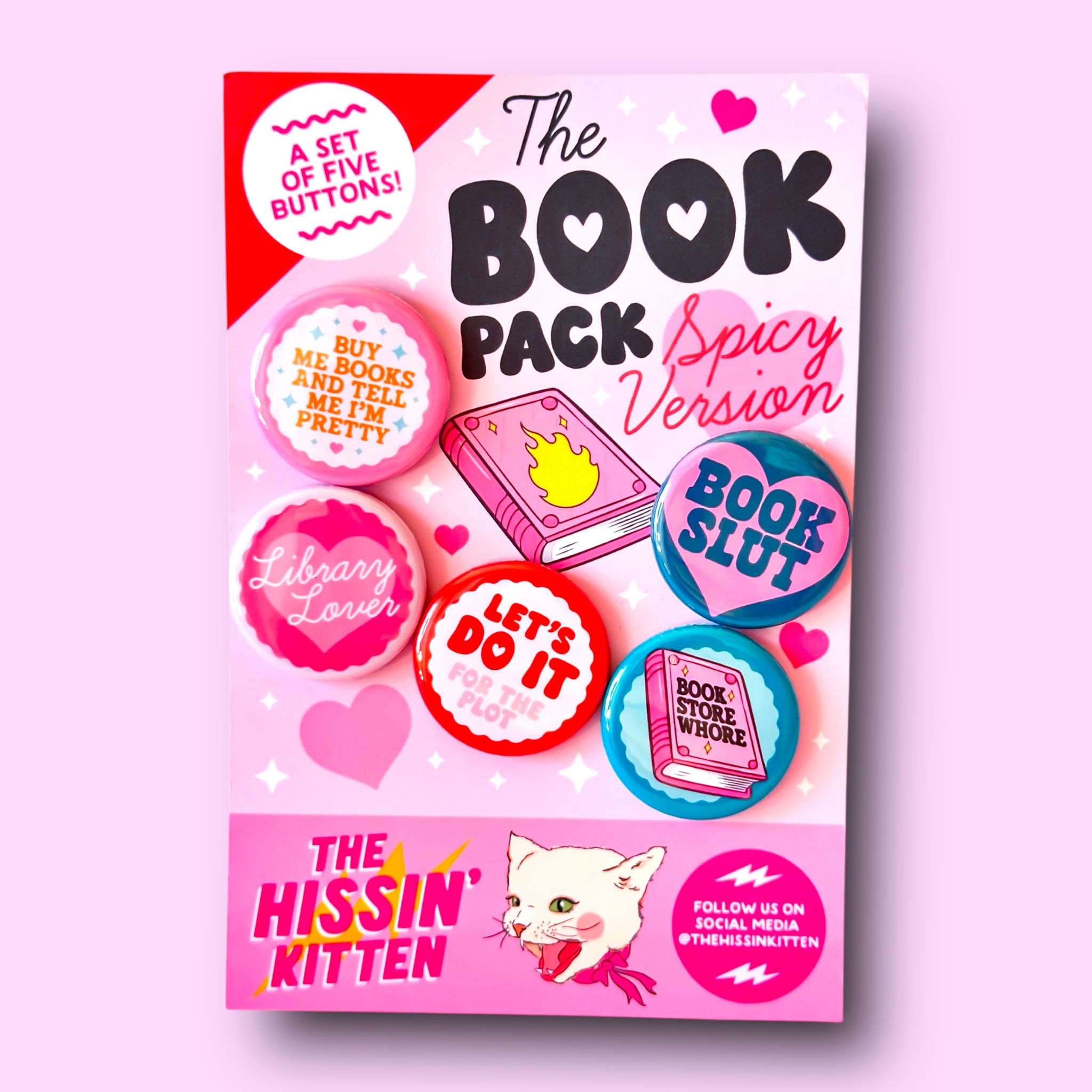 The Book Pack - Spicy Version! (Pinback Buttons or Magnets)