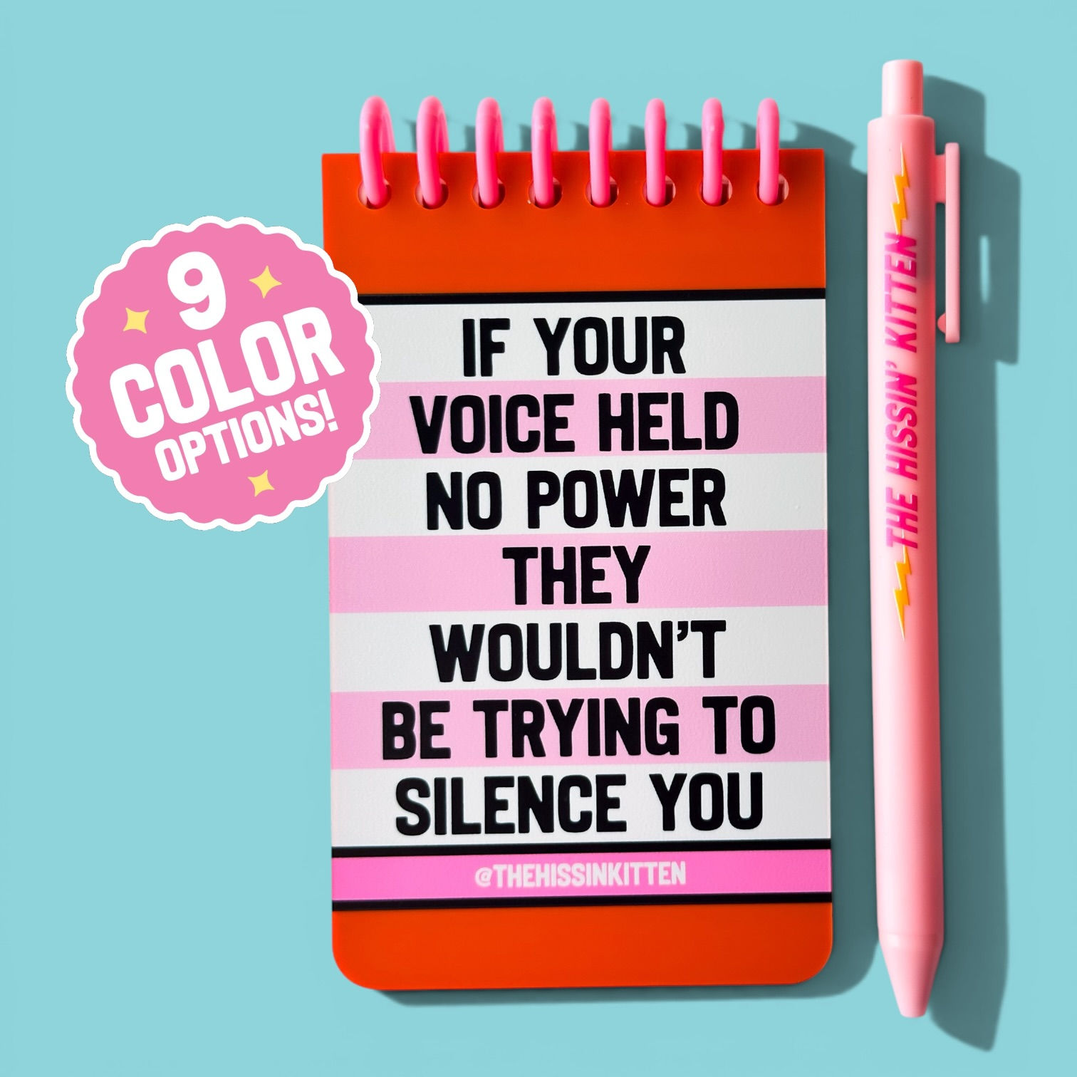 IF YOUR VOICE HELD NO POWER - Letter Board Notebook and Pen Set