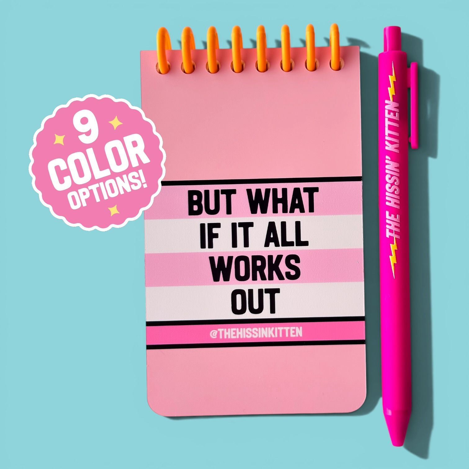 BUT WHAT IF IT ALL WORKS OUT - Letter Board Notebook and Pen Set