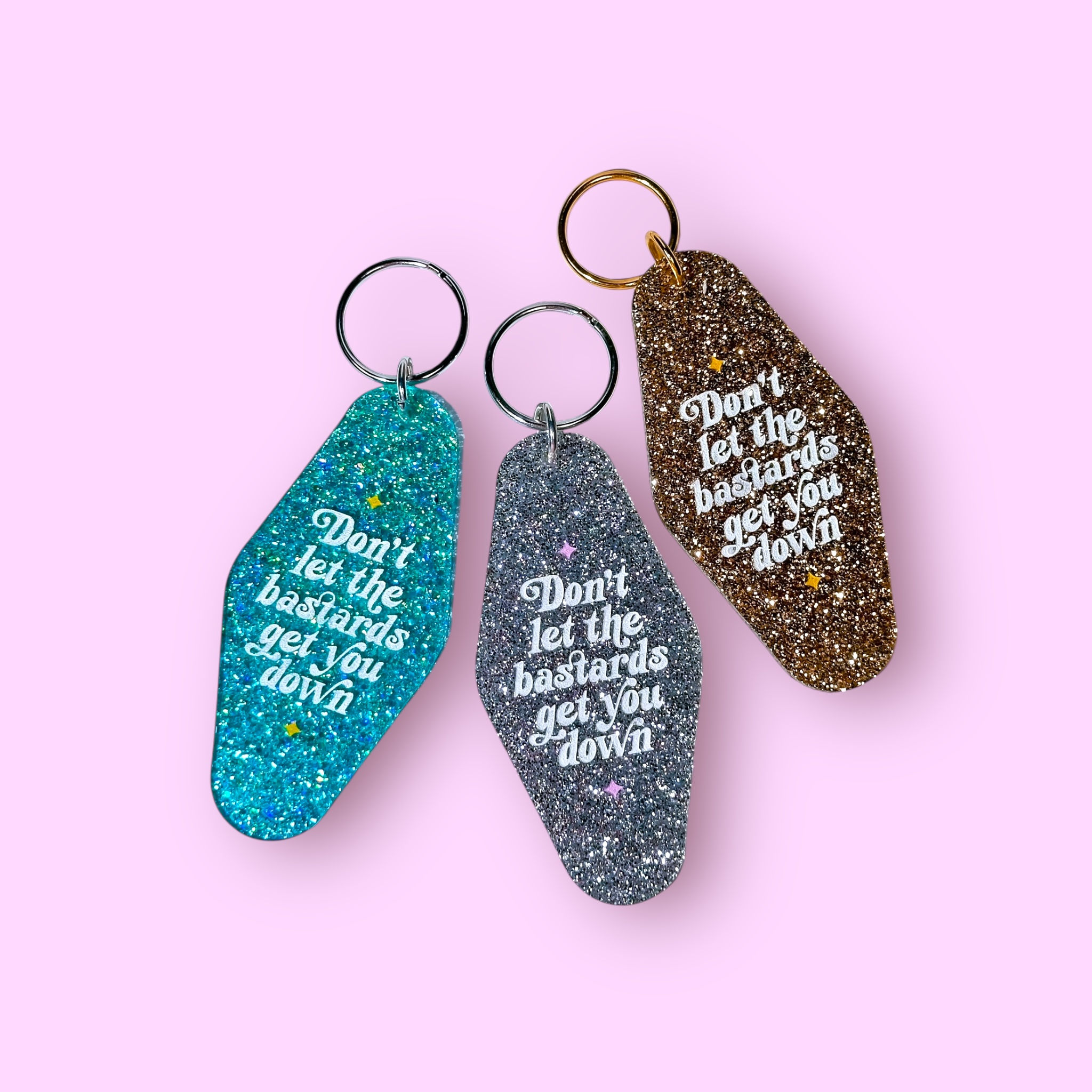 Don't Let The Bastards Get You Down Acrylic Keychain