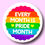Thumbnail: Every Month is Pride Month (Pinback Button or Magnet!)
