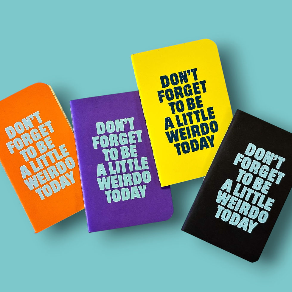 Thumbnail: DON'T FORGET TO BE A LITTLE WEIRDO TODAY - Mini Pocket Notebook