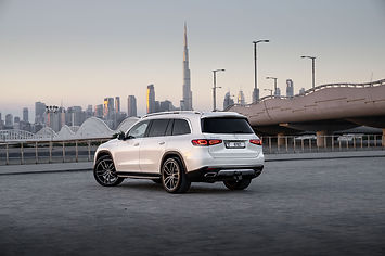 White 7-seater Mercedes-Benz GLS 450 available for rent in Dubai