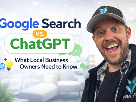 Picture of Scott Andrews, Owner of Viral Vox Marketing, in a header image for a blog post about how google search and chatgpt are different