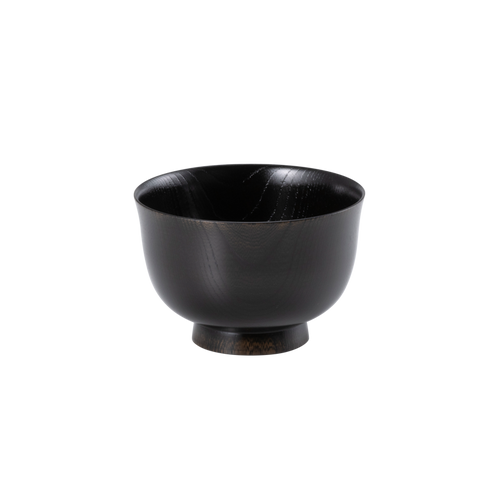 汁椀欅百合型黒拭き | 有限会社畑漆器店｜Hata Co., Ltd. — 山中漆器