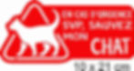Miniature : Autocollant SAUVER MON CHIEN/CHAT