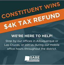 Gabe helping constiltuents ad