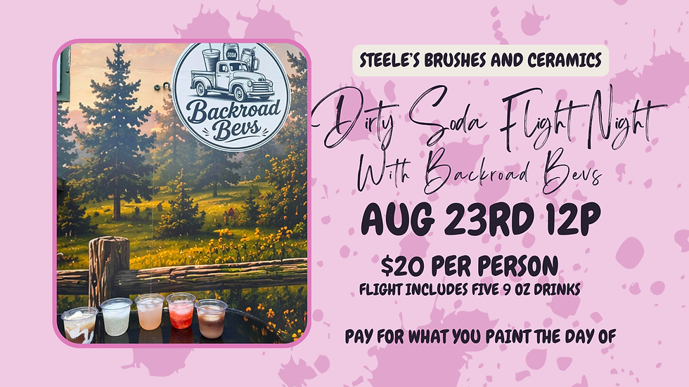Dirty Soda Flight Night with Backroad Bevs
