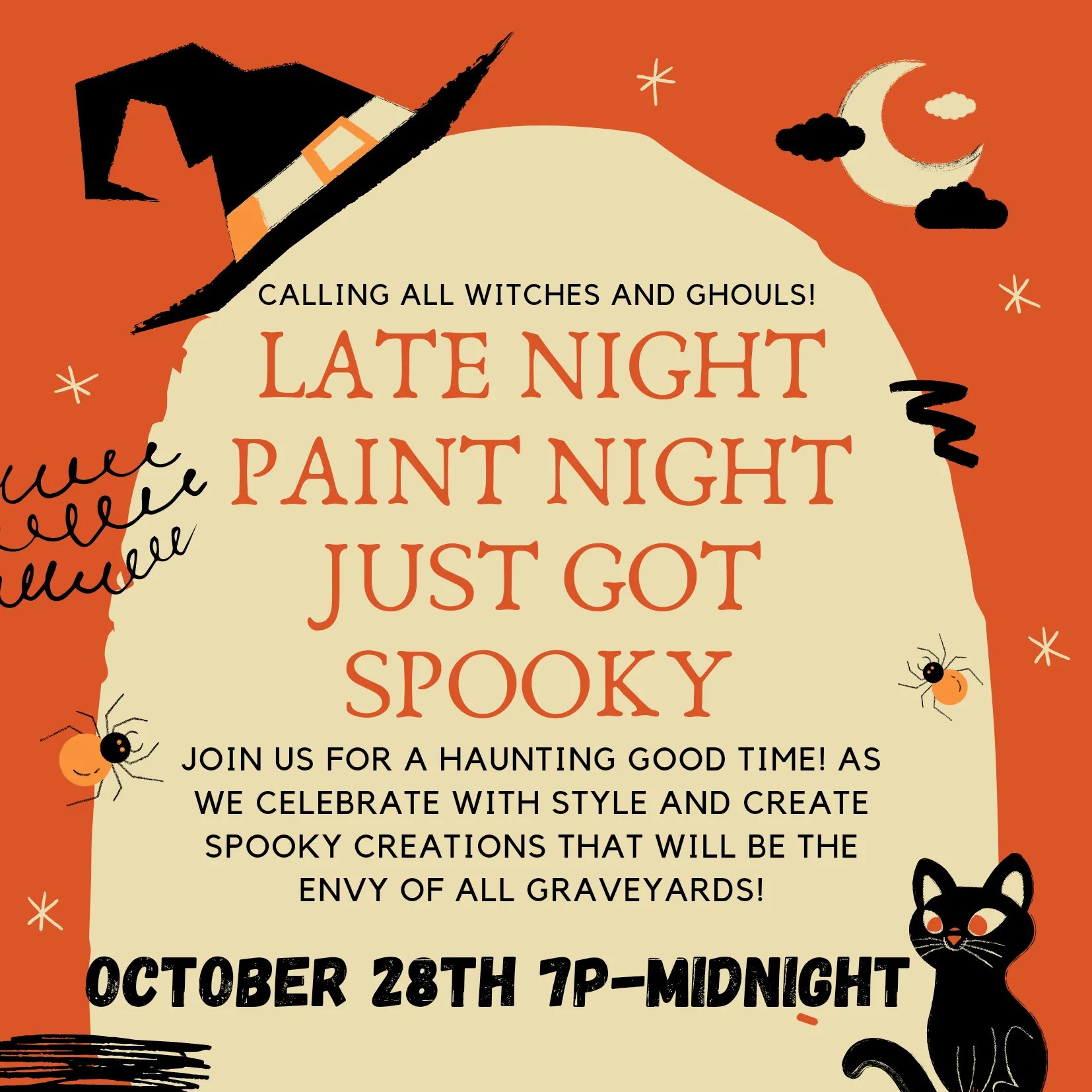 Spooky Late Night Paint Night