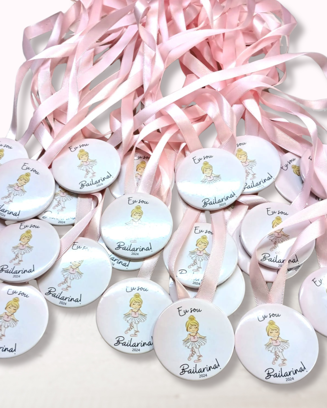 Medalha Button Sou Bailarina 