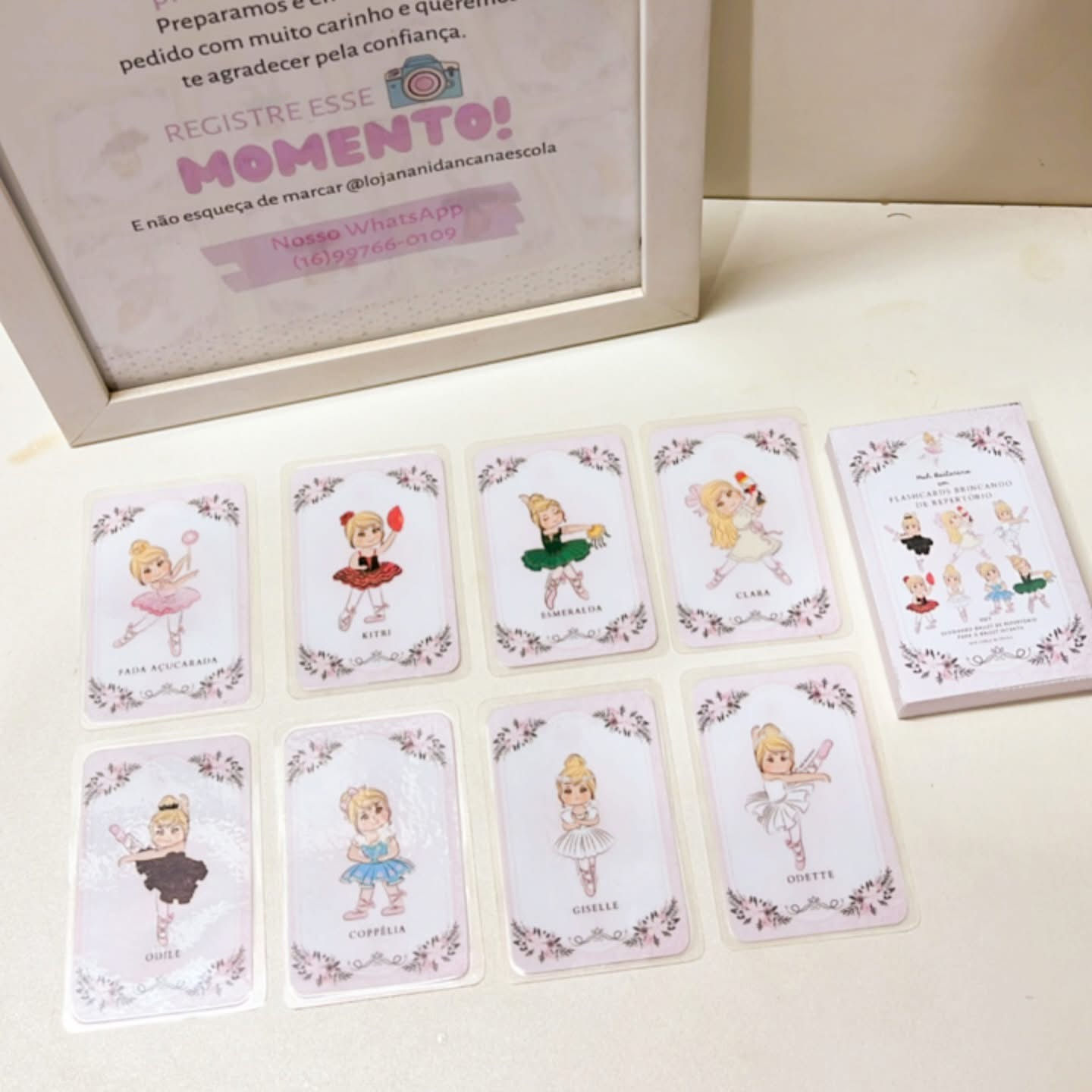 Flashcards Ensinando Repertório para o Ballet Infantil 
