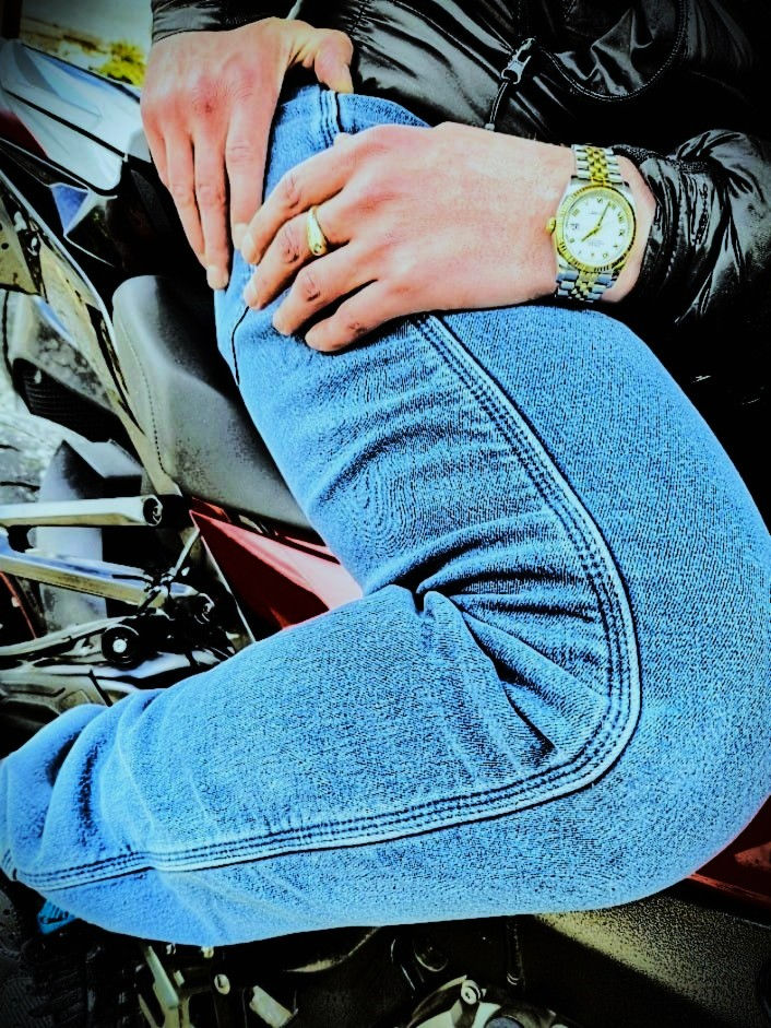 Miniaturbild: Hooligan Jeans Official Men's BLUE Kevlar Motorcycle Jeans 2.0