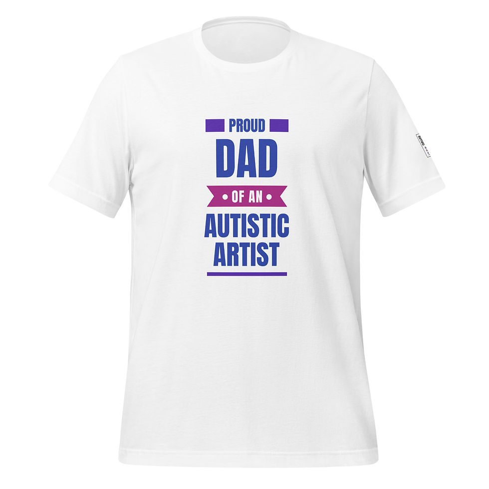 Миниатюра: Proud dad of an autistic artist T-shirt