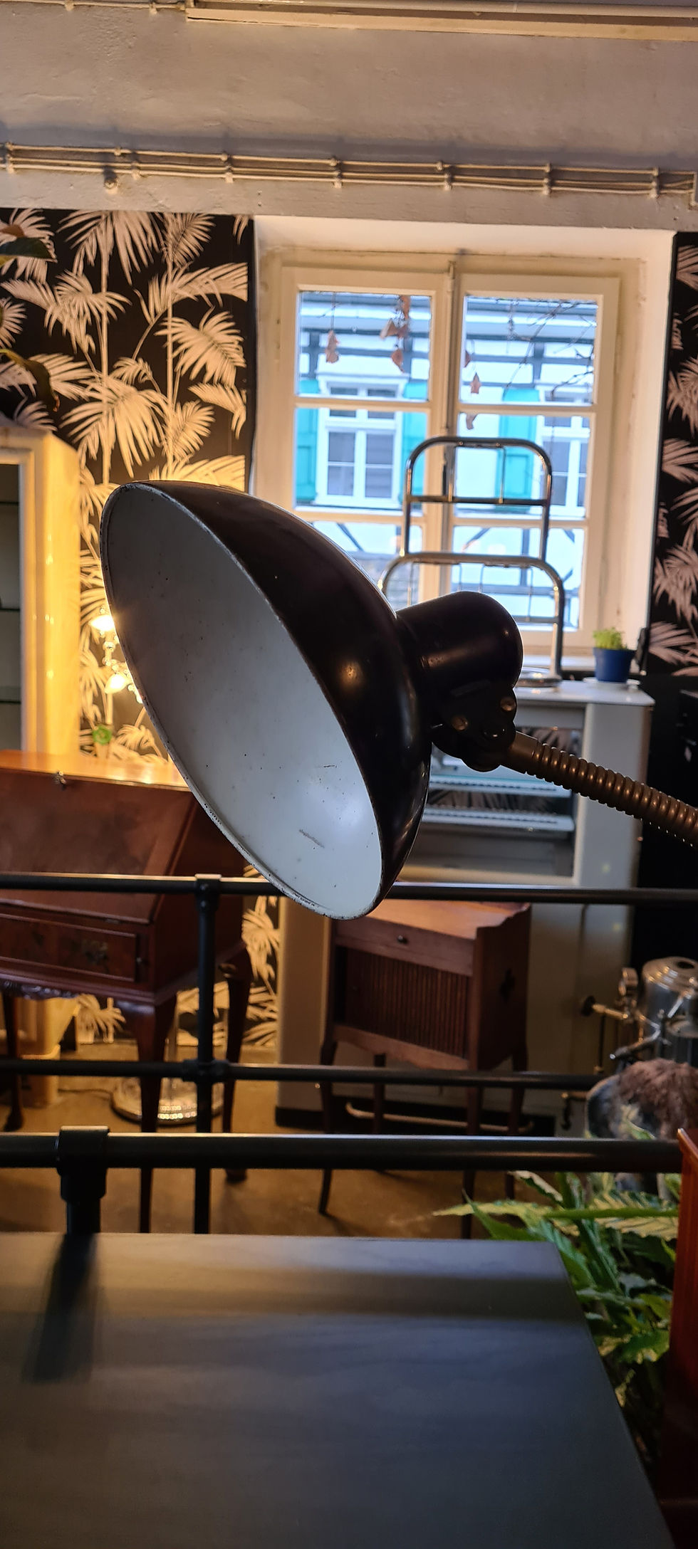 Miniaturbild: 20er Jahre Büro Schreibtisch Lampe Schwanenhals  Dell