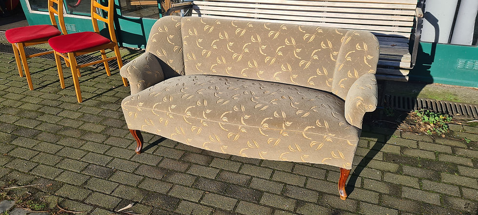 Miniaturbild: Sofa zierlich Antiquität Dielensofa Couch/  60er Bezug