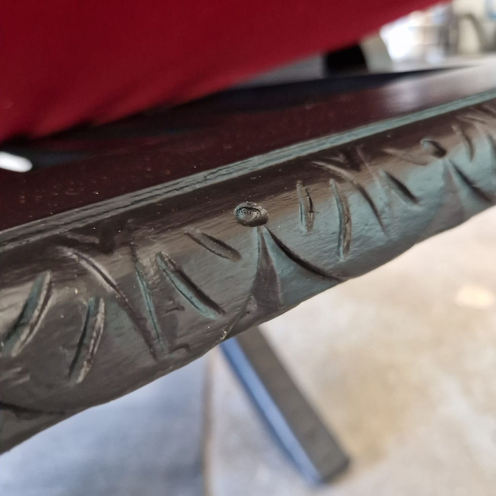Miniaturbild: ANTIK Sessel Gründerzeit klappbar Gothic rot/schwarz