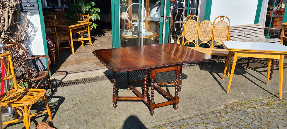 Miniaturbild: Antik Gateleg Tisch Eiche massiv klappbar England