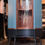 Miniaturbild: Highboard Eckschrank Vitrine Vintage 60er Jahre Nussbaum