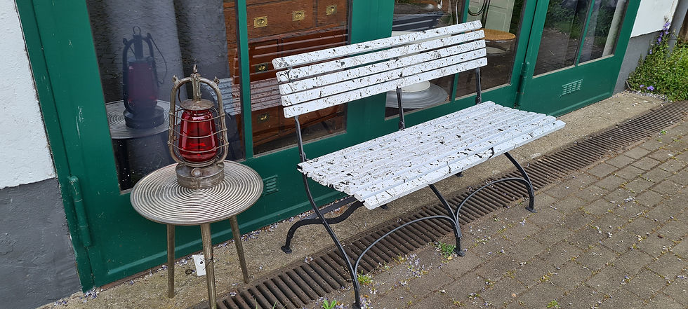 Miniaturbild: Antik Gartenbank Biergarten klappbar