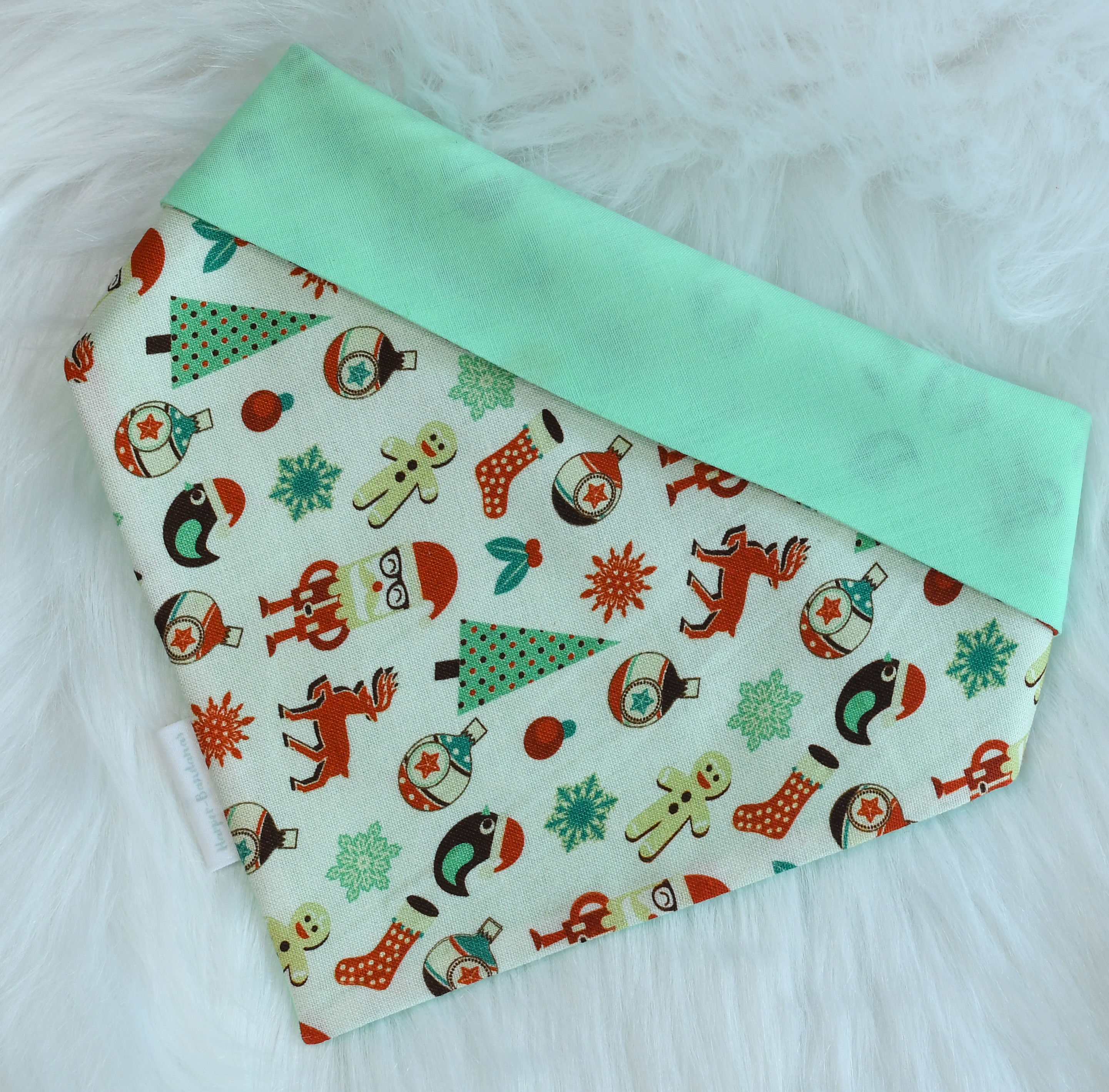 Retro Xmas Bandana - Size Small