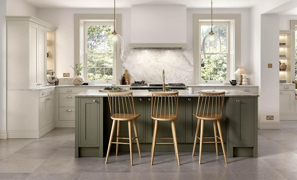 Traditional Winslow taupe grey & willow