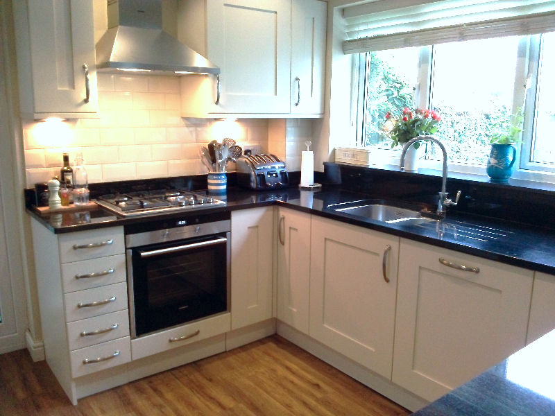 Ivory painted maple kitchen