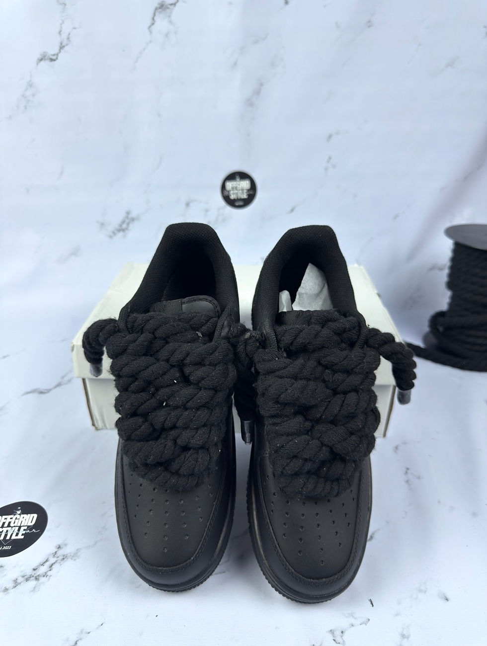 Miniatura: AF1 Black - All Black Rope Laces