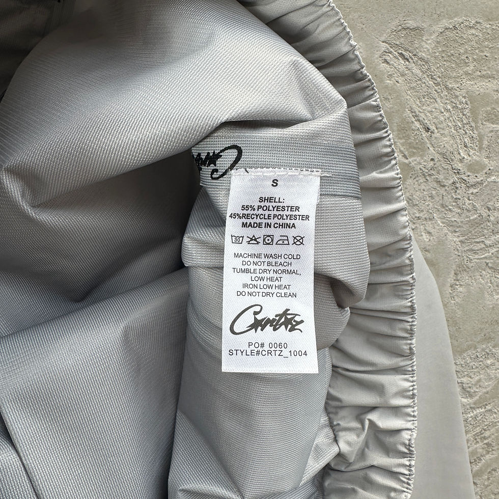 Miniatura: 1:1 Corteiz  Elitework Shell Pants-Cinza