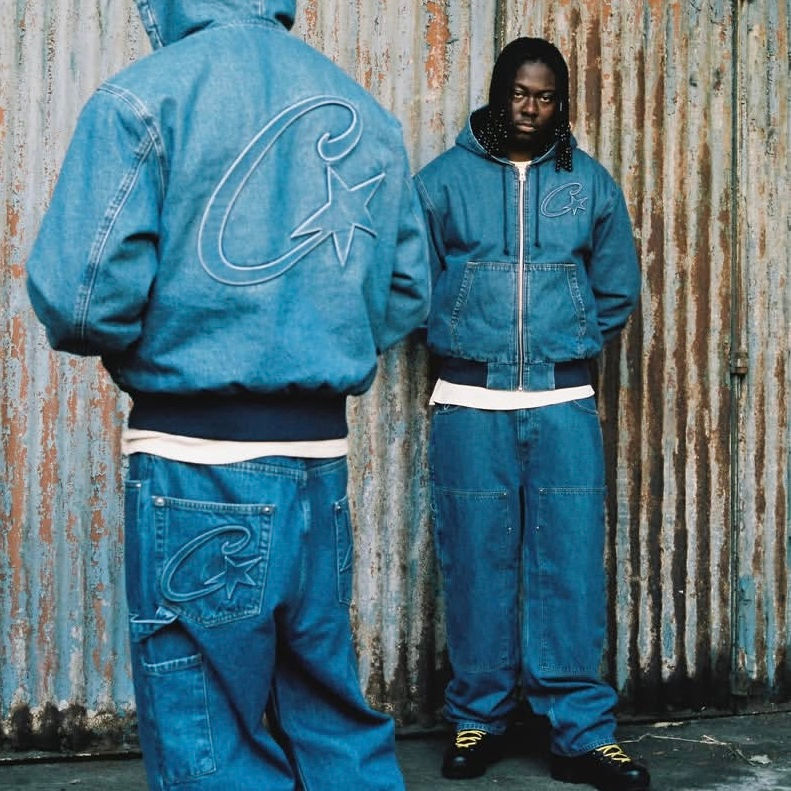 Miniatura: 1:1 Corteiz Embossed C-Star Denim Work Pants