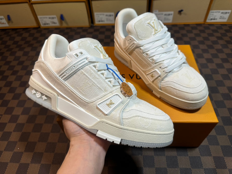 Miniatura: 1:1 LV Trainer White Denim