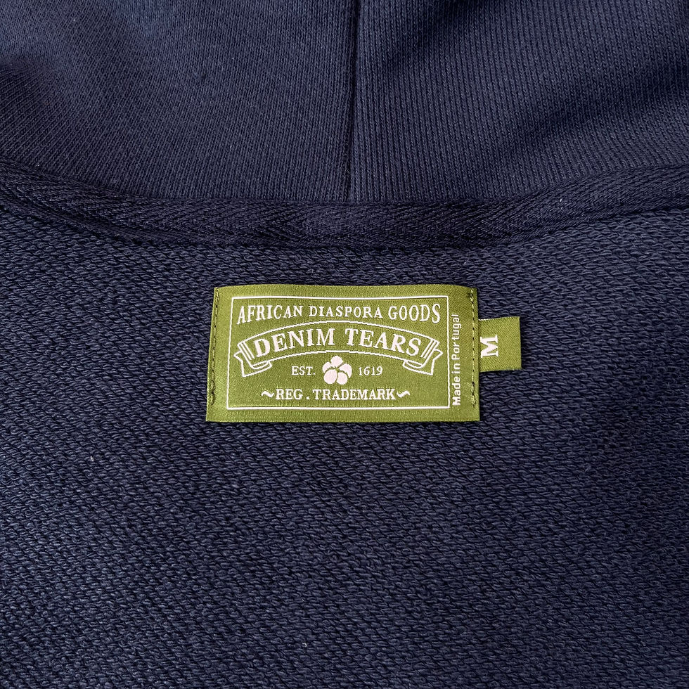 Miniatura: 1:1 Denim Tears Hoodie Azul Marinho