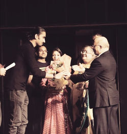 Amar with great actor yogendra tiku sir