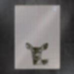 Geschirrtuch Reh kariert