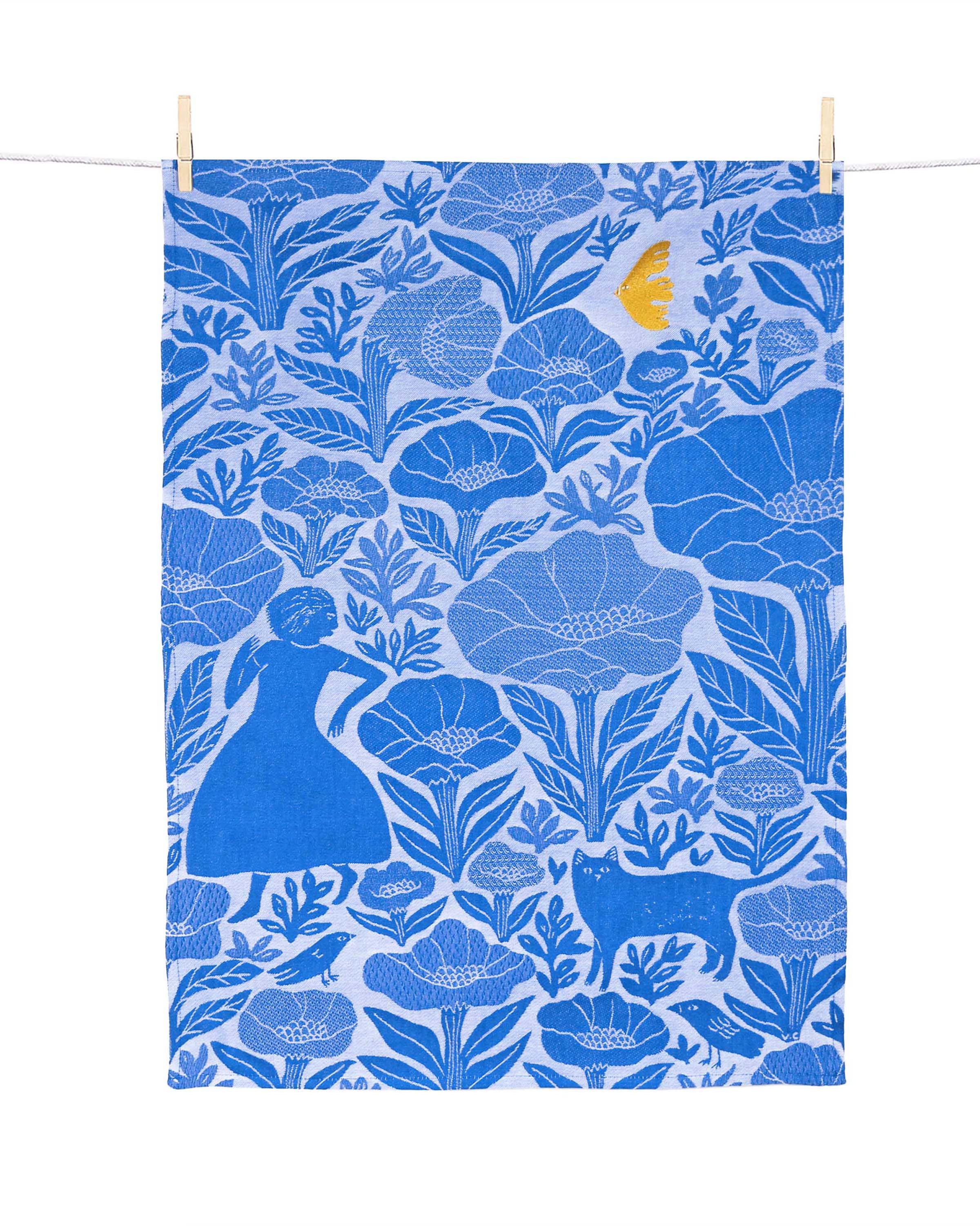 Geschirrtuch Jardin bleu - Tissage Moutet