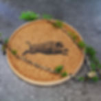 Kork Tablett rund Wildschwein