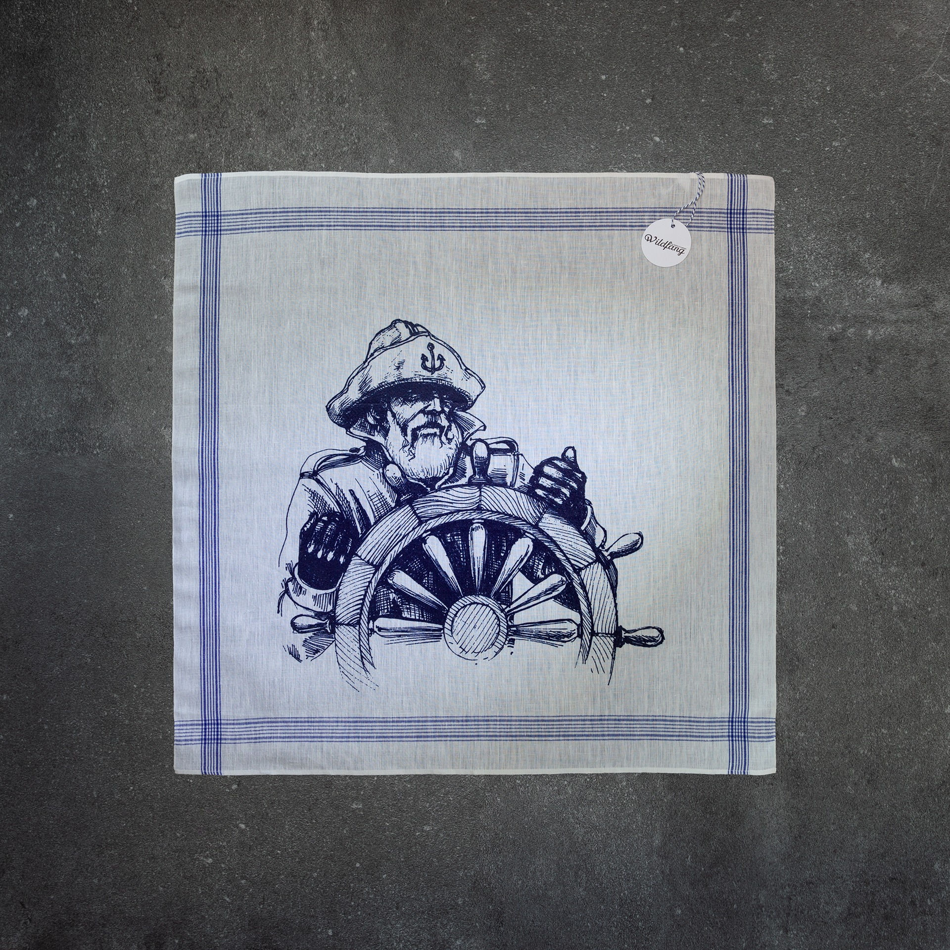 Bielefelder Leinen Geschirrtuch Kapitän