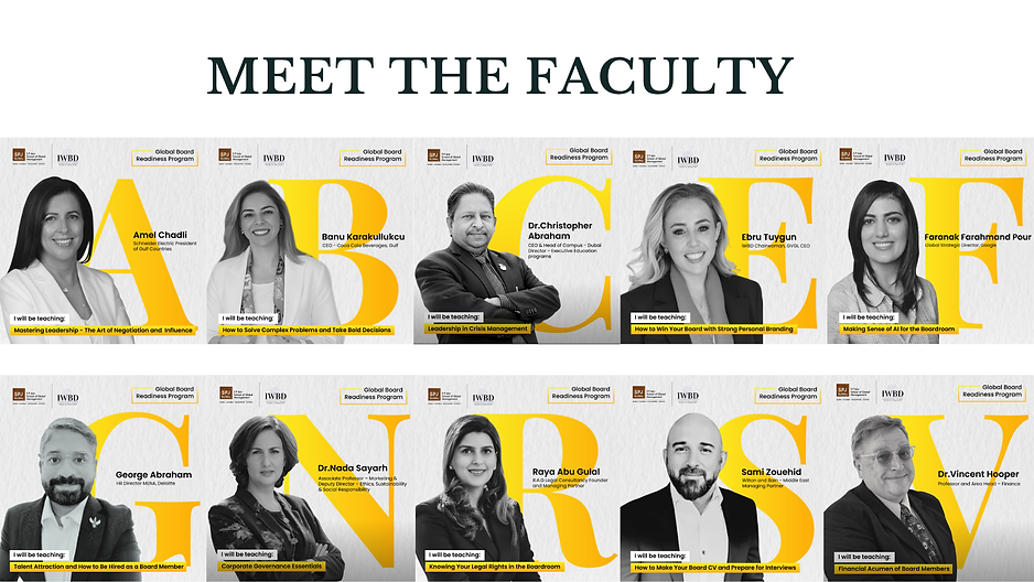 Meet the Faculty