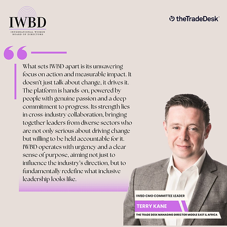 Terry Kane on IWBD experience