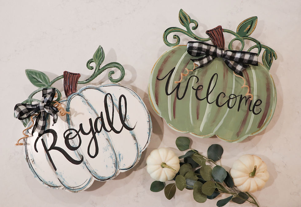 Pumpkin Door Hanger Workshop!