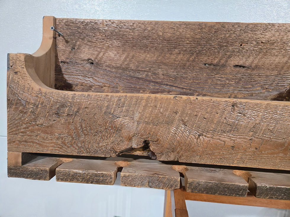 Thumbnail: Large Rustic Wine & Wine Glass Rack Wall Holder #2