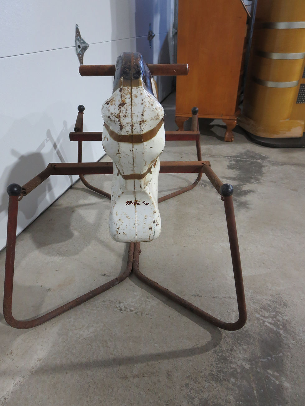 Thumbnail: Vintage McCauley Metal Rocking Hobby Horse