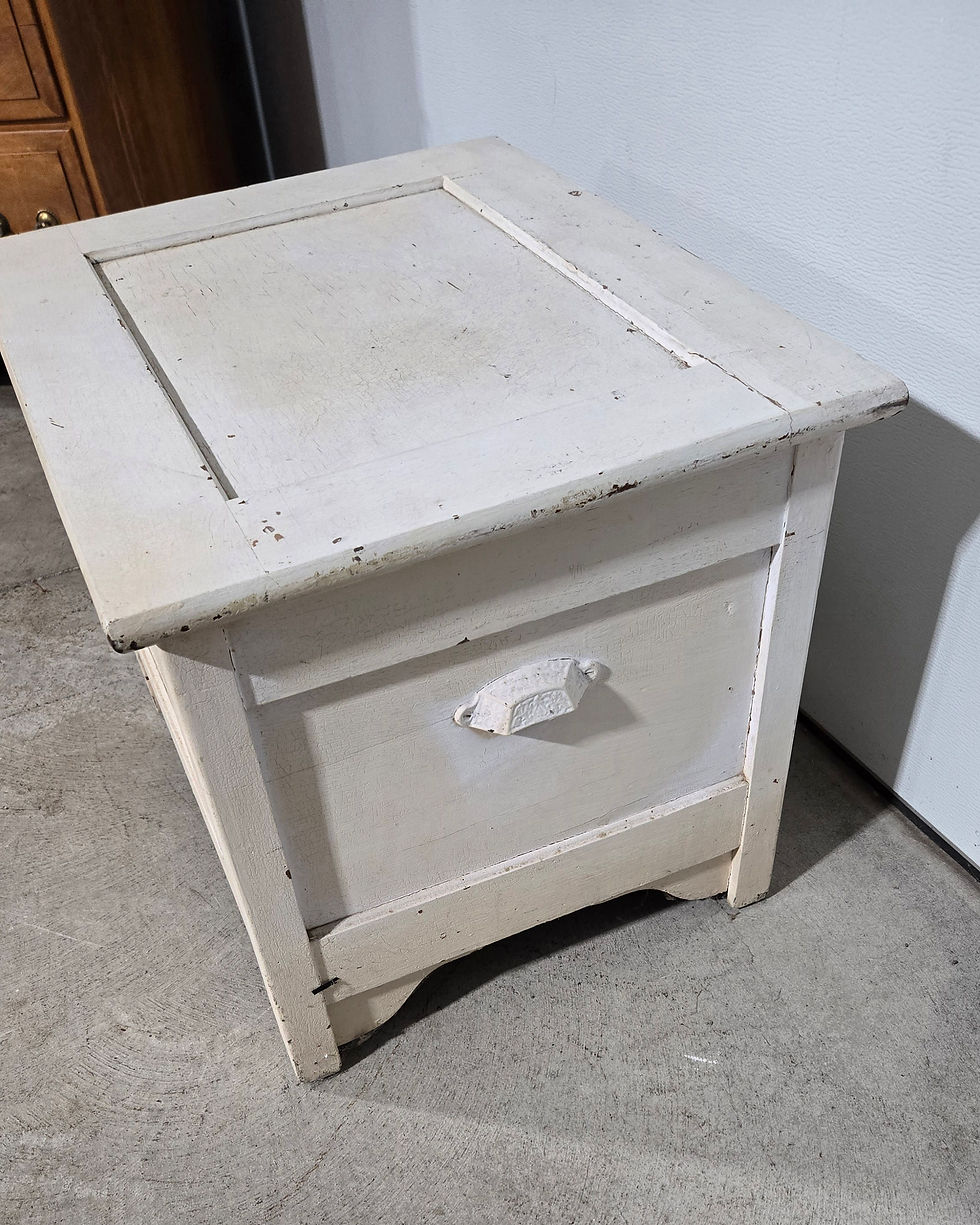 Thumbnail: Antique Mission Commode Chamber Pot Chair Potty Toilet Box Wood Seat