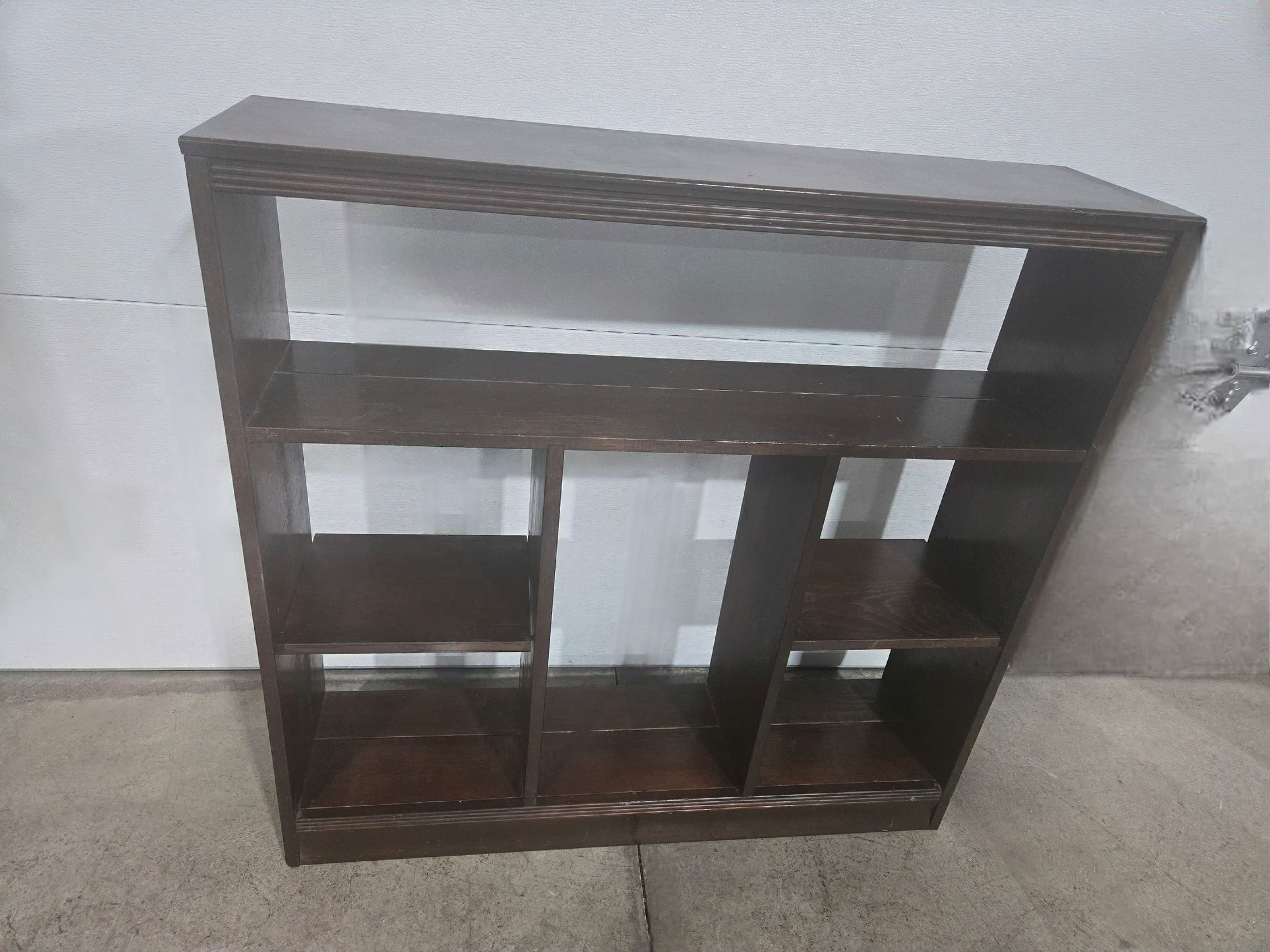 Unusual Vintage Pine Book Shelf